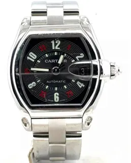 Cartier Roadster W62002V3 38mm Stainless steel Black