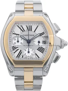 Cartier Roadster W62027Z1 38mm Yellow gold and Stainless steel Silver