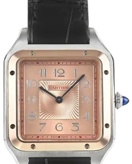 Cartier Santos de Cartier W2SA0025 34mm Stainless steel Pink