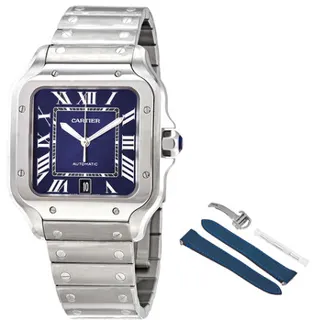 Cartier Santos de Cartier WSSA0013 Stainless steel Blue