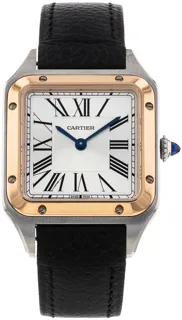 Cartier Santos Dumont W2SA0020 Rose gold and Stainless steel Silver