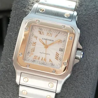 Cartier Santos Galbée 2319 29mm Yellow gold and Stainless steel Silver