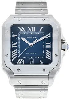 Cartier Santos WSSA0030 Stainless steel Blue