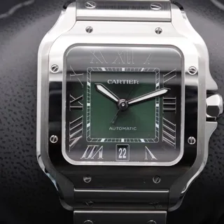 Cartier Santos WSSA0062 40mm Stainless steel Green