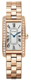 Cartier Tank Américaine WJTA0044 19mm Rose gold Silver