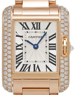 Cartier Tank Anglaise wt100002 30.2mm Rose gold Silver