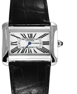 Cartier Tank Divan W6300655 38mm Stainless steel White