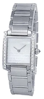 Cartier Tank Française WE1024S3 18k white gold Silver