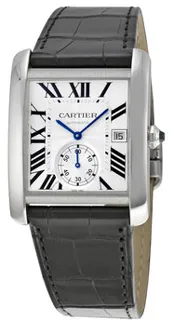 Cartier Tank W5330003 Stainless steel Silver Guilloche