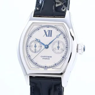 Cartier Tortue W1525851 White gold Silver