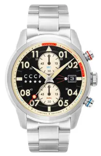 CCCP Sputnik Chronograph CP-7098-11 Stainless steel Black