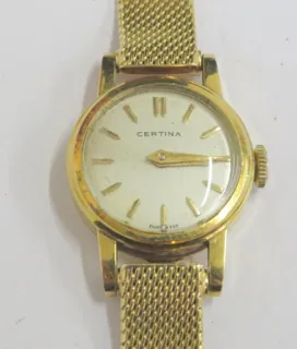 Certina 18k yellow gold