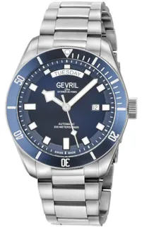 Gevril Yorkville 48631B 43mm Stainless steel Blue