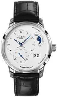 Glashütte PanoMaticLunar 1-90-02-42-32-05 Stainless steel Silver