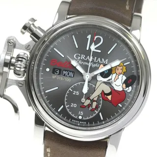 Graham Chronofighter 2CVAS.A01A 44mm Stainless steel Gray