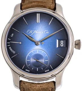 H. Moser & Cie. Endeavour Perpetual Calendar 1341-0207 41mm White gold Blue