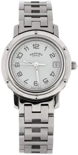 Hermès Clipper Stainless steel White