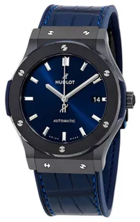 Hublot Classic Fusion 511.CM.7170.LR 45mm Black ceramic Blue