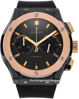 Hublot Classic Fusion 521.CO.1781.RX 45mm Ceramic Black Carbon with index markings