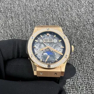 Hublot Classic Fusion Aerofusion 547.OX.0180.LR.1104 42mm Yellow gold Skeletonized