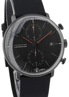 Junghans max bill Chronoscope 27/4409.02 40mm Stainless steel Black