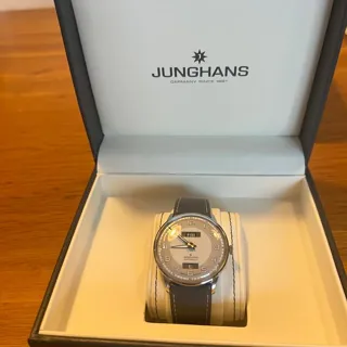 Junghans Meister Driver 027/4721.01 40mm Stainless steel Gray