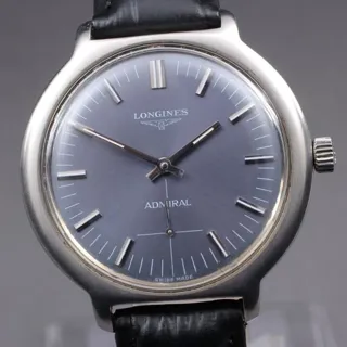 Longines Admiral 17 35mm Silver Blue