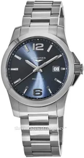 Longines Conquest L3.759.4.96.6 41mm Stainless steel Blue