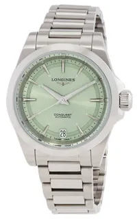 Longines Conquest L3.430.4.02.6 34mm Stainless steel Green