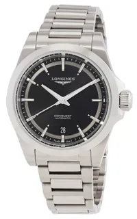 Longines Conquest L3.720.4.52.6 38mm Stainless steel Black