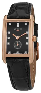 Longines DolceVita L52558570 20mm Stainless steel Black