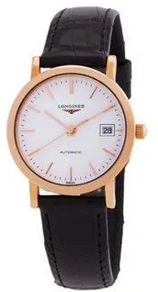 Longines Elegant L4.378.8.12.0 27mm Rose gold White