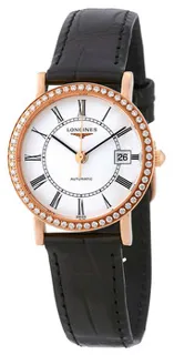 Longines Elegant L4.378.9.11.0 27mm Rose gold Silver