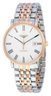 Longines Elegant L4.910.5.11.7 39mm Stainless steel White