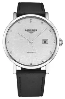 Longines Elegant L4.911.4.77.2 41mm Stainless steel Silver-tone