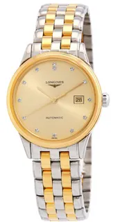 Longines Flagship L4.374.3.37.7 30mm Stainless steel Gold