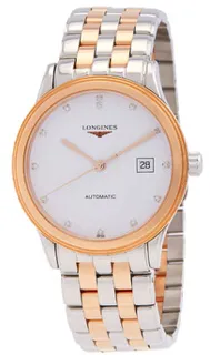 Longines Flagship L4.984.3.99.7 40mm Stainless steel White