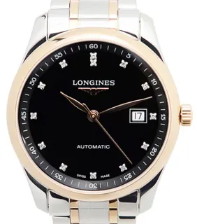 Longines Master Collection L2.793.5.57.7 Rose gold and Stainless steel Black