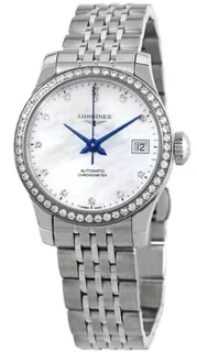 Longines Record L2.320.0.87.6 26mm Stainless steel White