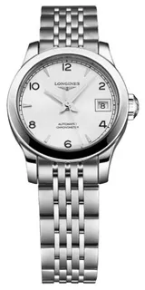 Longines Record L2.320.4.76.6 26mm Stainless steel Silver