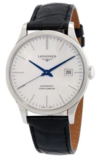 Longines Record L2.821.4.19.2 40mm Stainless steel Silver