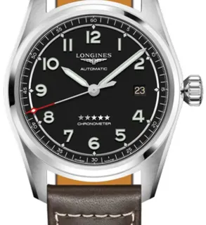 Longines Spirit L38104530 40mm Stainless steel Black