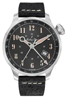 Mathey-Tissot GMT 293 H123ABU 44mm Stainless steel Black