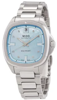 Mido Multifort M0493071113600 35mm Stainless steel Blue