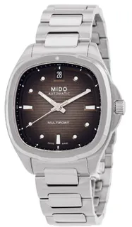 Mido Multifort M0493071108100 35mm Stainless steel Black