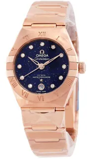 Omega Constellation 131.50.29.20.53.003 Rose gold Blue