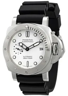 Panerai Submersible PAM02223 42mm Stainless steel White