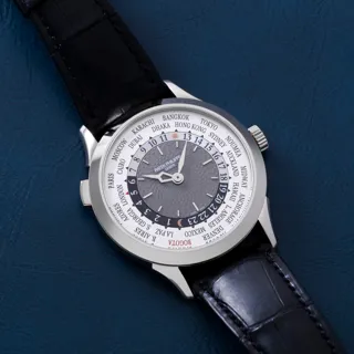 Patek Philippe World Time 5230G-011 White gold gray