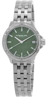 Raymond Weil Tango 5960-STS-52061 Stainless steel Green Frost