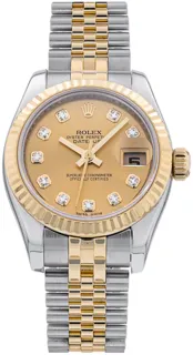 Rolex Datejust 179173 Yellow gold and Stainless steel Champagne